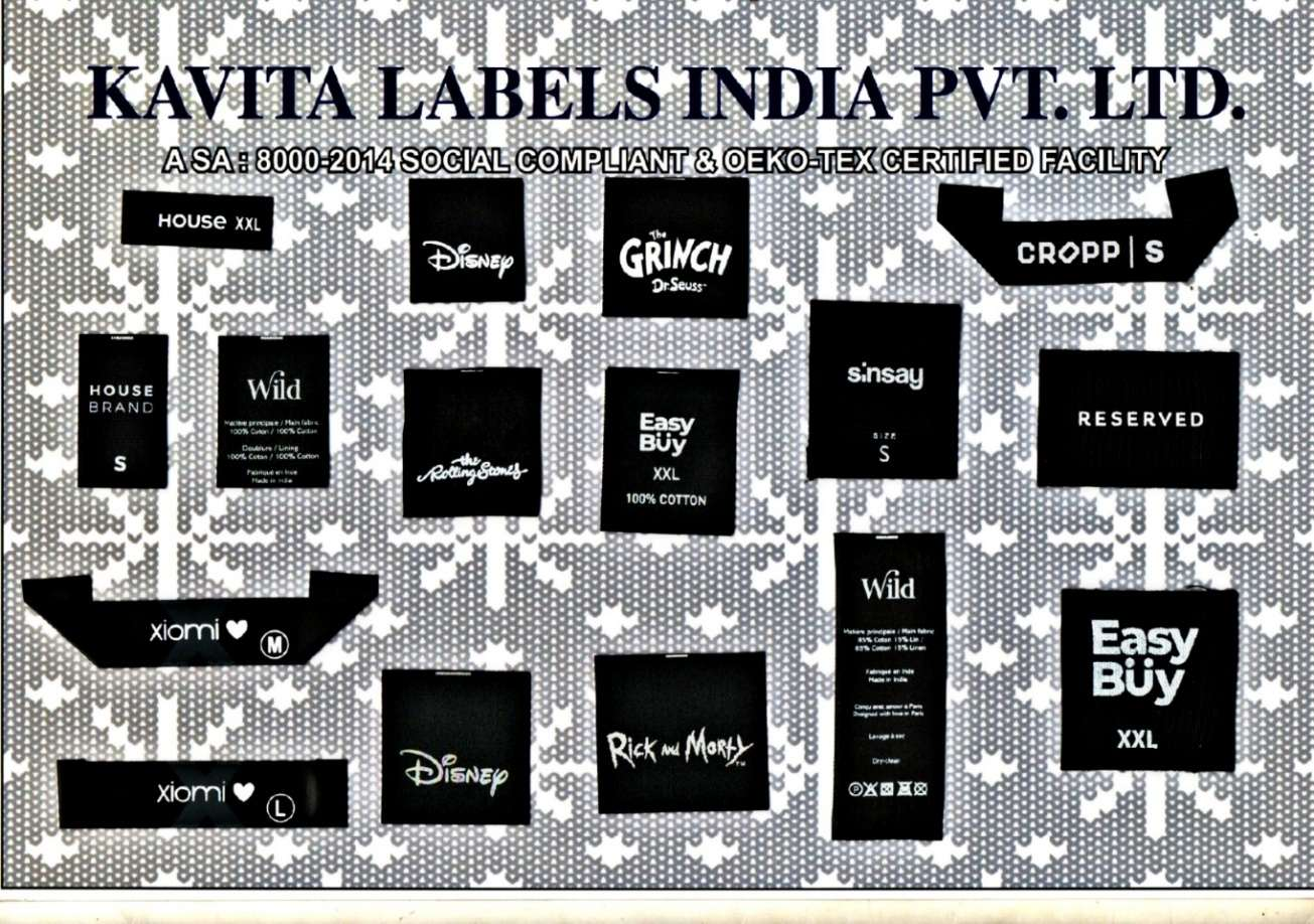 PRINTED FABRIC LABELS ( DARK SUBSTRATES )